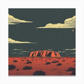 Uluru 4 Canvas Print