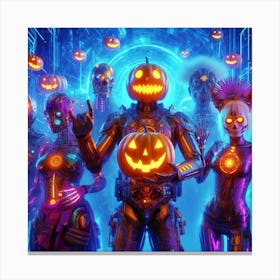 Halloween In Space Canvas Print