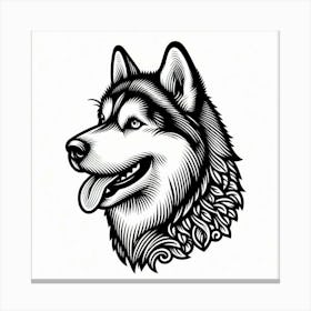 Husky dog 6 Canvas Print