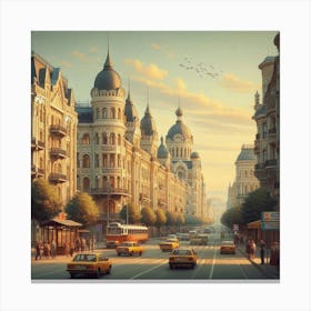 Russian City Canvas Print