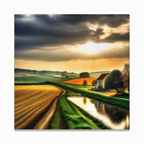 Sunset In The Countryside 31 Canvas Print
