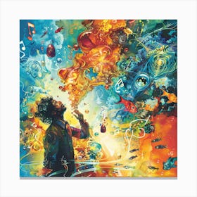 Man In Space 2 Canvas Print