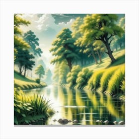 Landscape Painting 206 Canvas Print