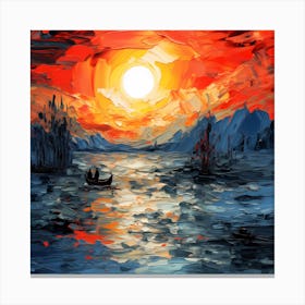 Sunset Mirage Melody Canvas Print