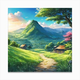 Landscape Painting 21 Canvas Print