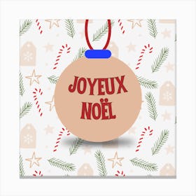 Joyeux Noel Canvas Print