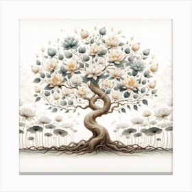 Lotus Tree 3 Canvas Print