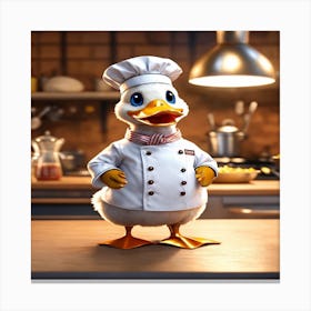 Chef Duck Canvas Print