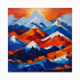 Mountain Peaks 1 Canvas Print