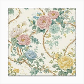 Floral Wallpaper 13 Canvas Print