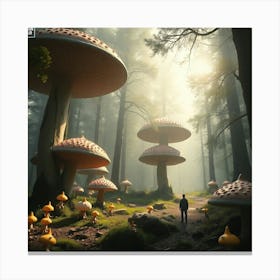 Mushroom Forest 20 Canvas Print