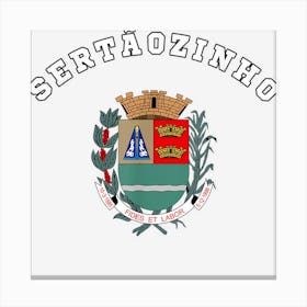 Sert�ozinho Coat Of Arms Flag National Pride Gift Souvenir Canvas Print