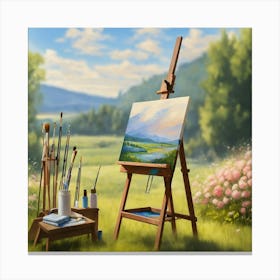 Landscape Painting 9 Canvas Print