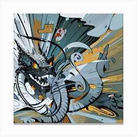 Dragon these nuts Canvas Print