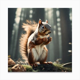 Squirrel In The Forest 182 Canvas Print