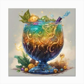 Cocktail Art Canvas Print