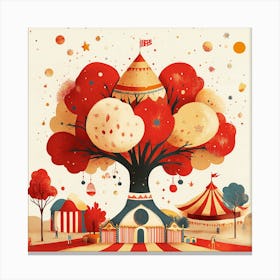 Circus Tree Canvas Print