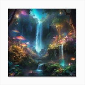 Fairytale Forest Paintings Art Print 2 Canvas Print