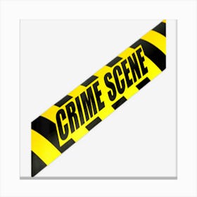 Crime Scene Forensic Tape Police Science Investigator Csi Canvas Print