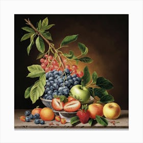 A collection of different delicious fruits 7 Canvas Print