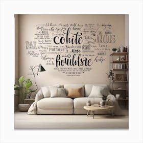 Motivational Phrases On The Walls Canvas Print