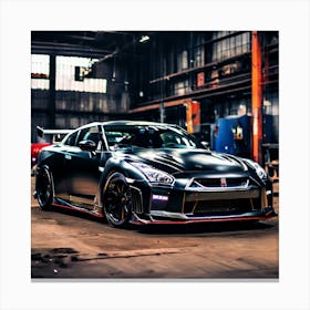 Garage Nissan GTR R35 Canvas Print