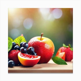 Fruit And Berries Canvas Print