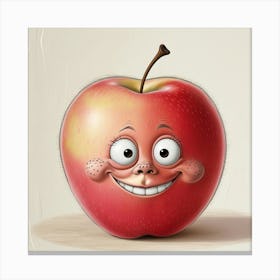 Happy Apple 1 Canvas Print