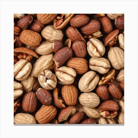 Close Up Of Nuts 3 Canvas Print