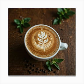 Coffee Latte Art 40 Canvas Print