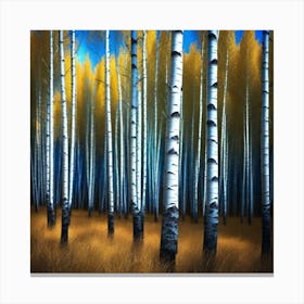 Birch Forest 108 Canvas Print