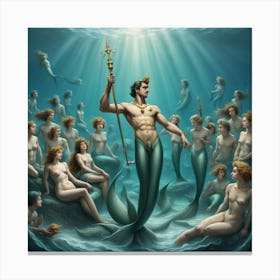 Mermaids 1 Canvas Print