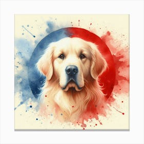 Watercolor Golden Retriever 1 Canvas Print