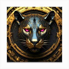 Steampunk Panther Canvas Print