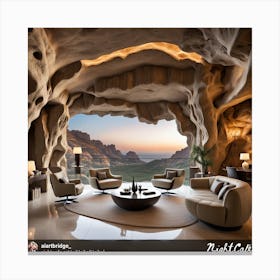 Cave Living Room Canvas Print