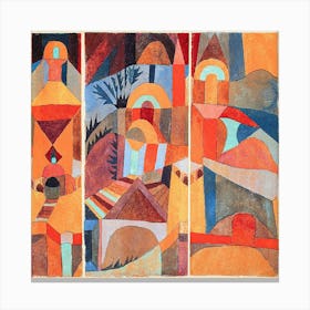 Temple Gardens (1920) By Paul Klee Canvas Print