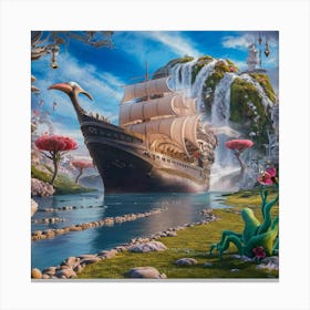 Ship Of Wonders Canvas Print