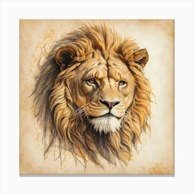 Lion Head 5 Canvas Print