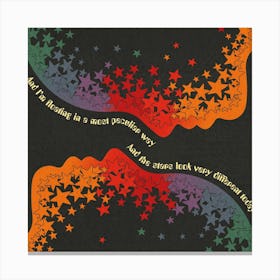 Space Oddity David Bowie Square Canvas Print