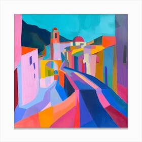 Abstract Travel Collection Quito Ecuador 4 Canvas Print