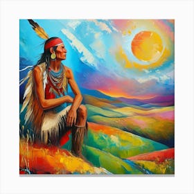 Native American Man Canvas Print