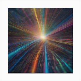 Abstract Rays Of Light 10 Canvas Print