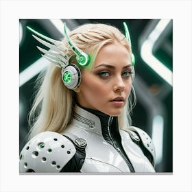 Futuristic Woman 18 Canvas Print