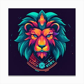 Lion Head 4 Canvas Print