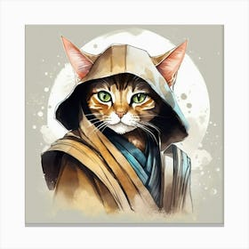 Star Wars Cat Canvas Print