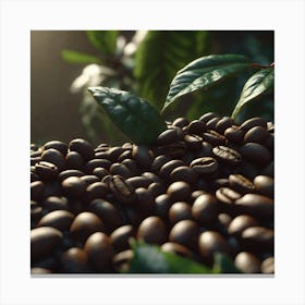 Coffee Beans - Coffee Stock Videos & Royalty-Free Footage 3 Canvas Print