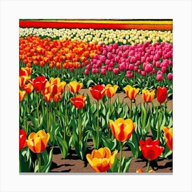 Tulip Field 4 Canvas Print