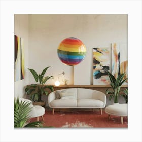 Rainbow Ball Canvas Print