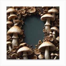 Mushroom Frame 9 Canvas Print