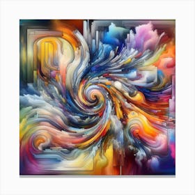 Abstract Abstract Painting 2 Canvas Print